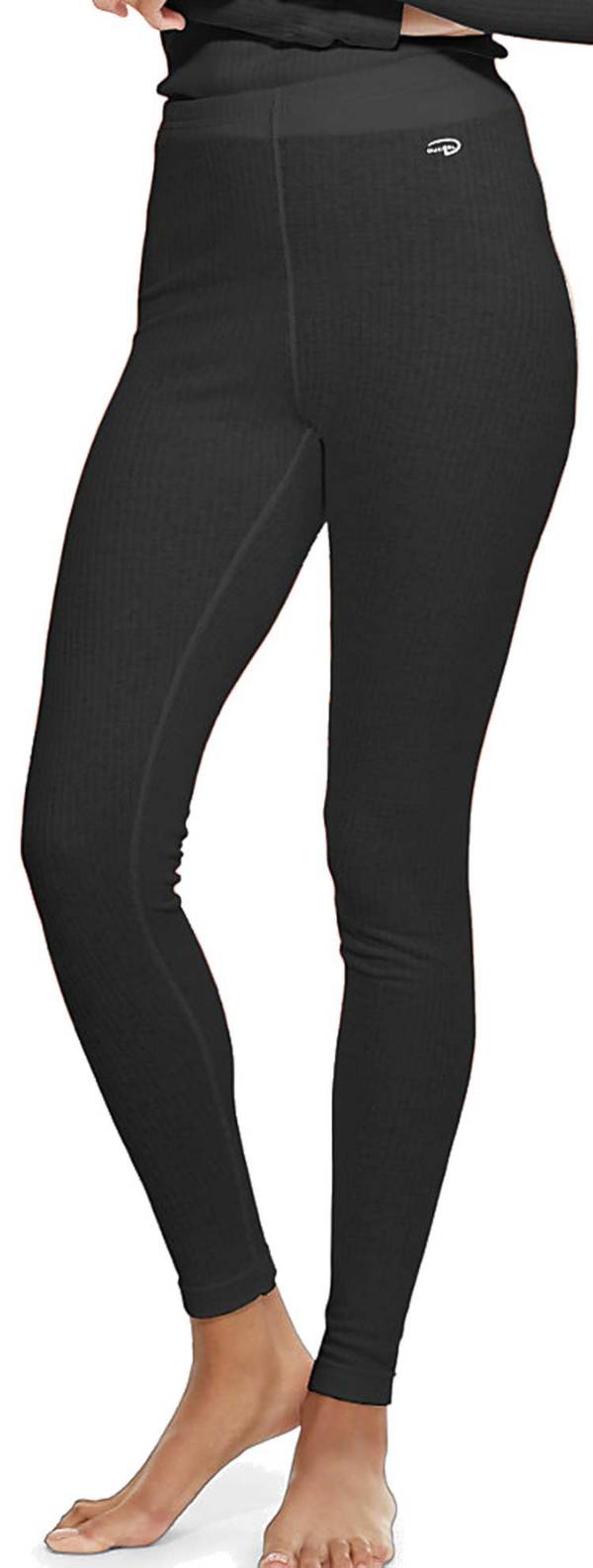 Duofold Women's Heavy Weight Double Layer Thermal Leggings, Black