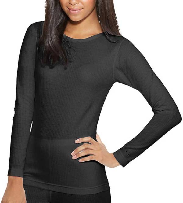 Frontwalk Ladies Base Layer Tops Long Sleeve Thermal T Shirt Solid