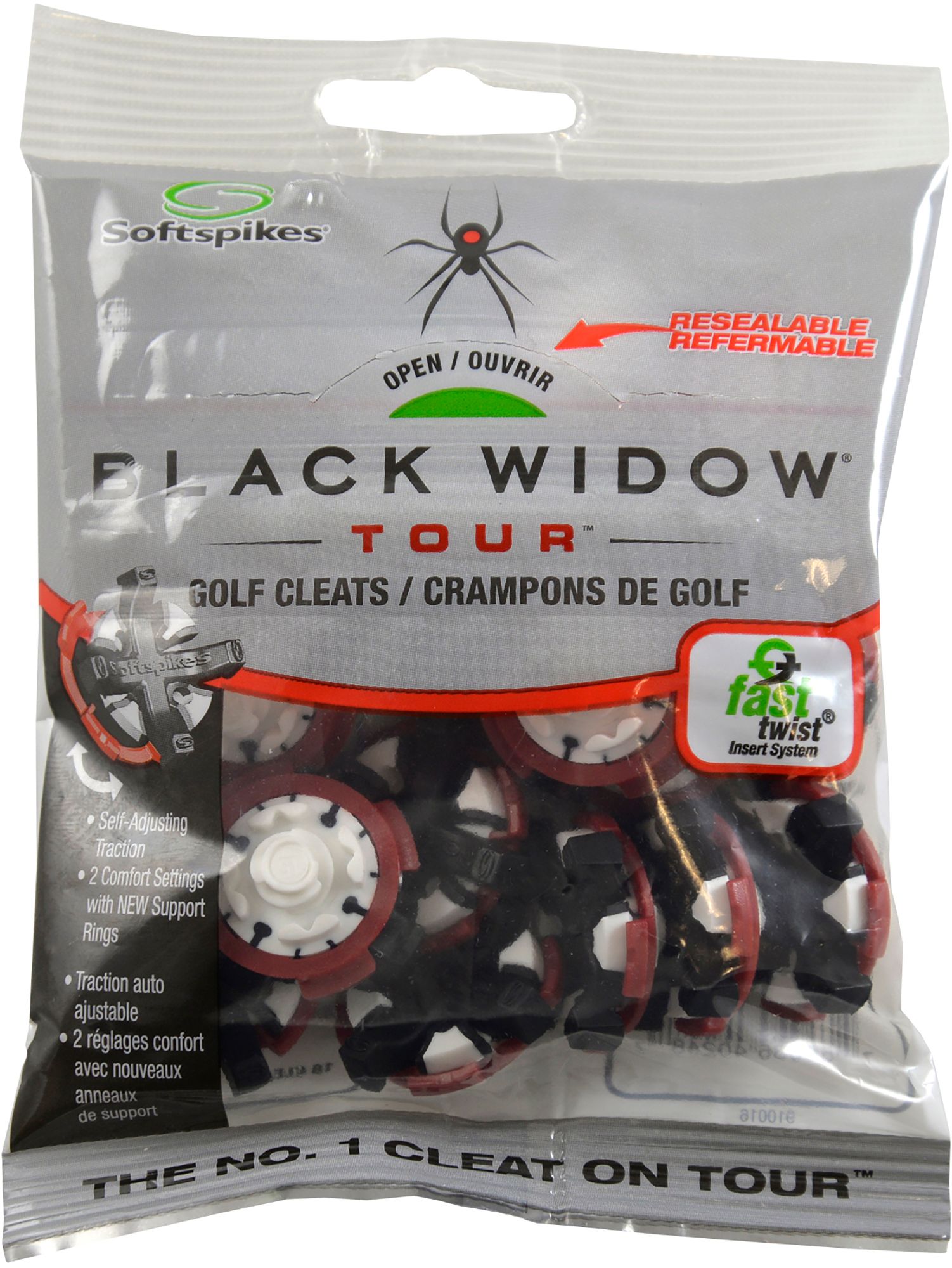 Softspikes Black Widow Tour Fast Twist 3.0 Golf Cleat - 18 Pack product image