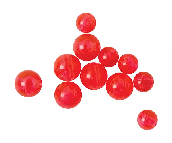 100x 500x 1000x Red Round 4 5 6 8 10mm Acrylic Fishing Beads Count Lot Rig  USA!