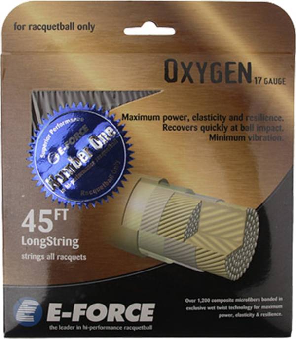 E-Force Oxygen 18 g Amber Racquetball String