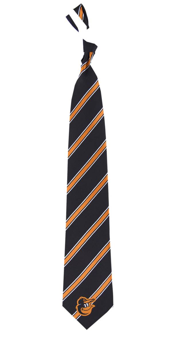 Eagles Wings Baltimore Orioles Striped Polyester Necktie product image