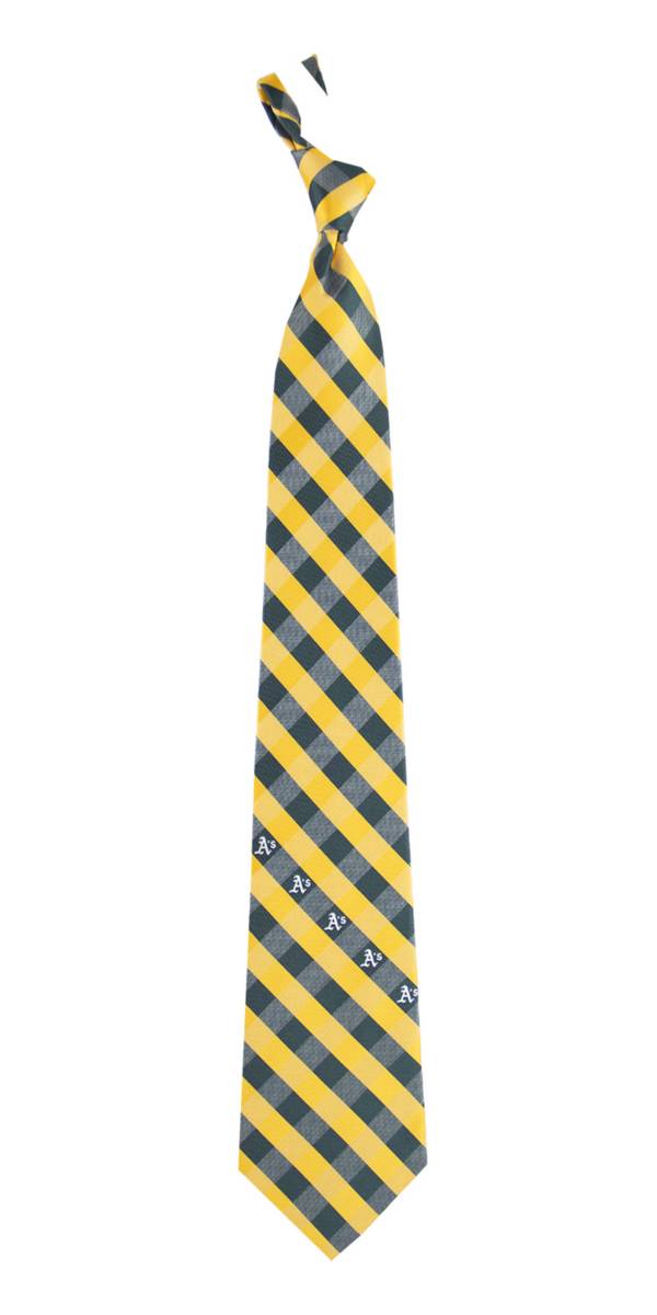 Eagles Wings Oakland Athletics Checkered Necktie product image