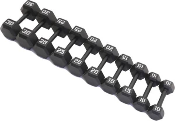 Fitness Gear Cast Hex 10 30 lb Dumbbell Set