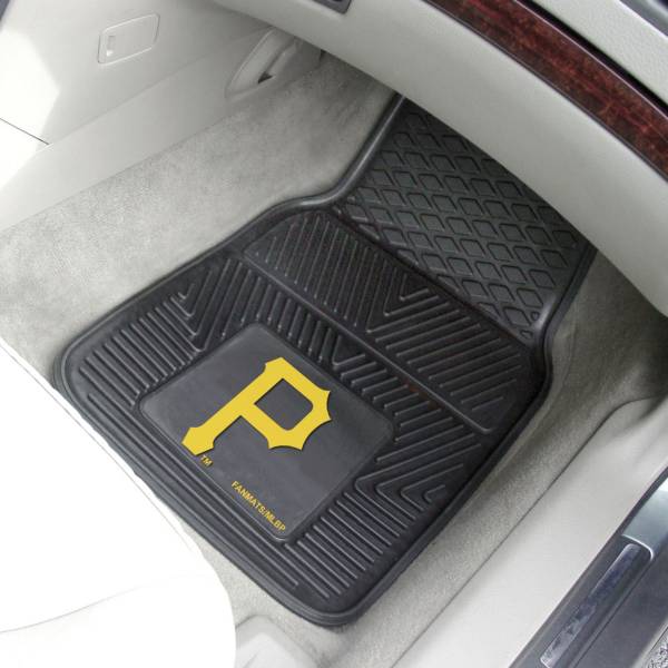 FANMATS Pittsburgh Pirates Heavy Duty Vinyl Car Mats 2-Pack product image