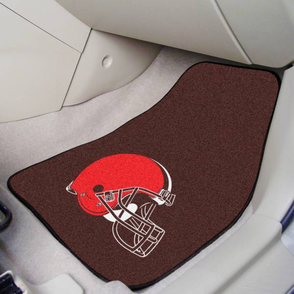 FANMATS Cleveland Browns 2-Piece Printed Carpet Car Mat Set product image