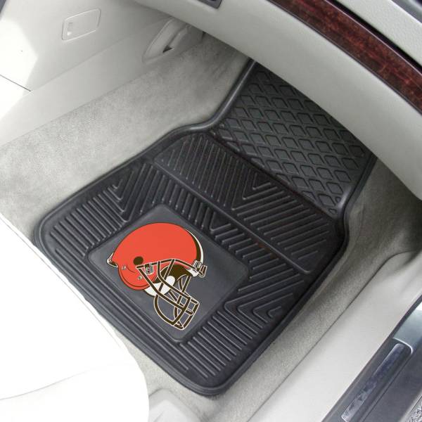 FANMATS Cleveland Browns 2-Piece Heavy Duty Vinyl Car Mat Set product image