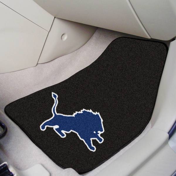 FANMATS Detroit Lions 2-Piece Printed Carpet Car Mat Set product image