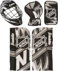 NHL Mini Hockey Goalie Equipment/ Mask Set, Franklin Sports