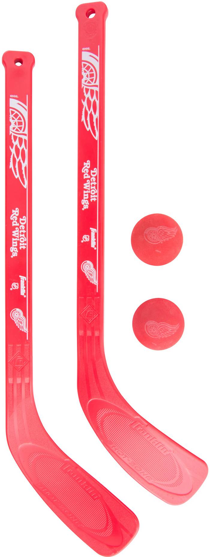 Lot of 5 Detroit Red Wings Reverse Retro 2022 Mini Hockey Stick By Inglasco