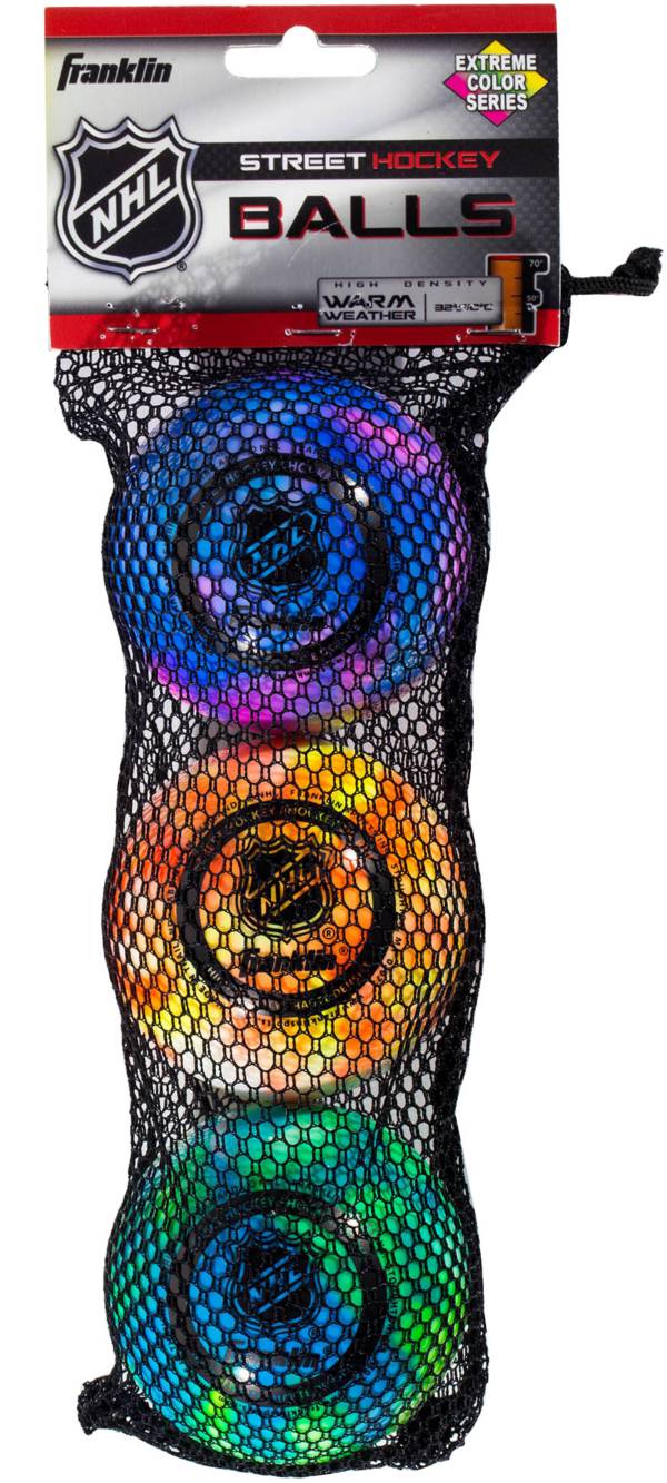 Franklin NHL® Extreme Color High Density Street Hockey Balls 3 Pack