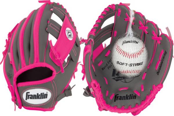 Franklin 9.5” Girls' T-Ball RTP Series Glove w/ Ball