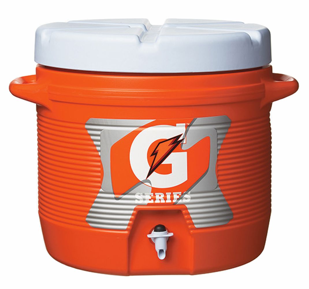 orange gatorade cooler