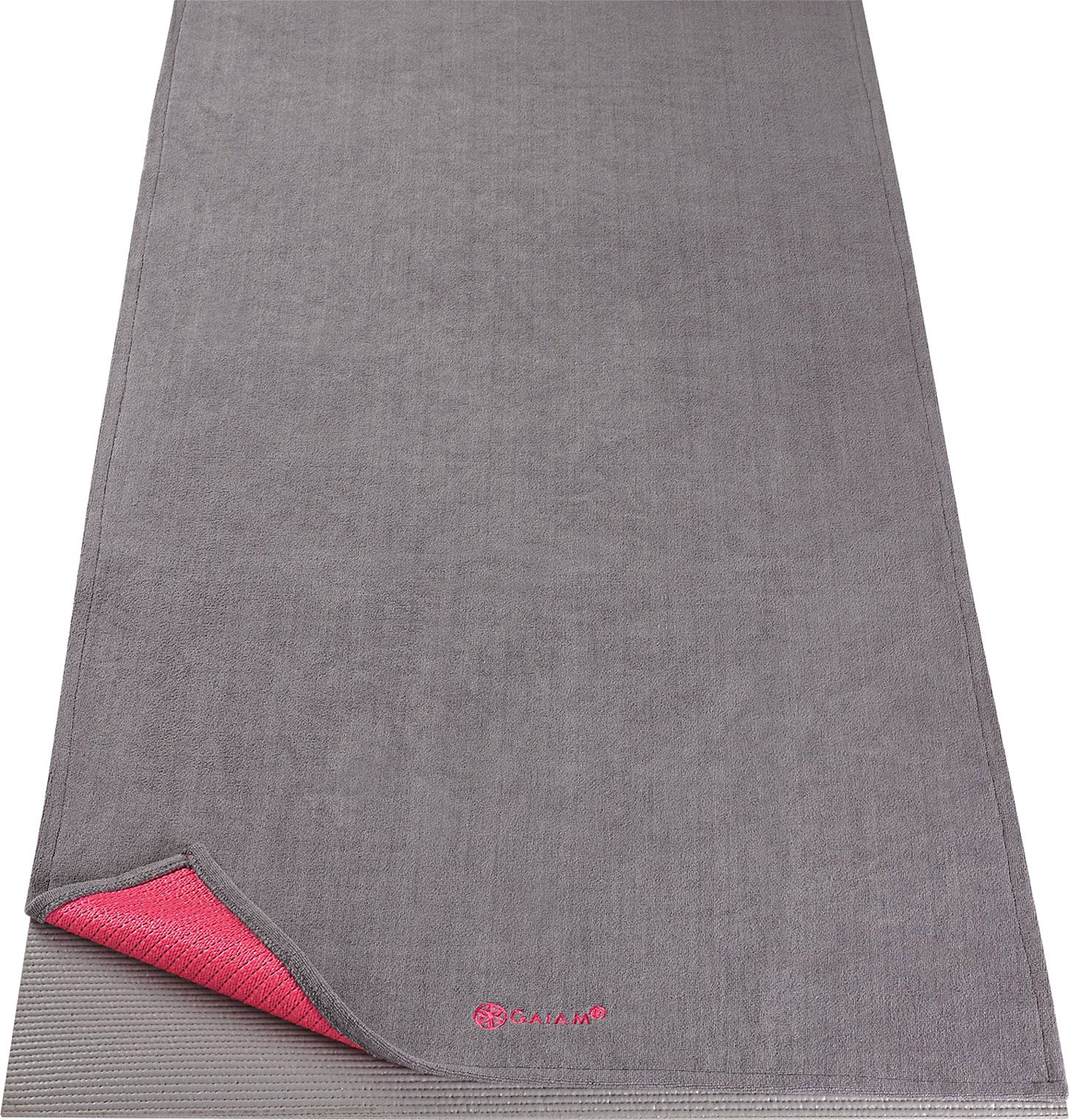 gaiam grippy yoga mat towel