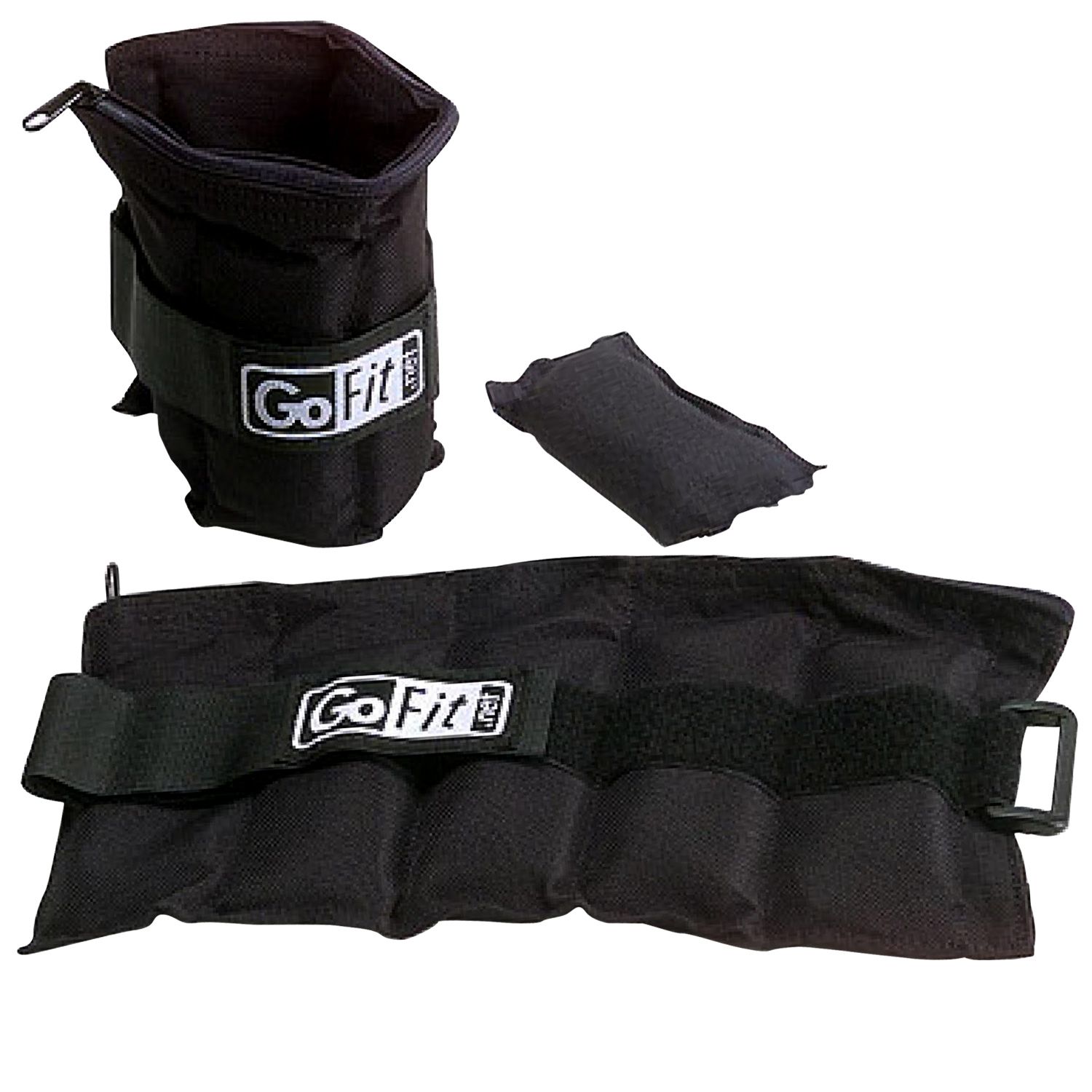 GoFit 5lb Adjustable Ankle Weights