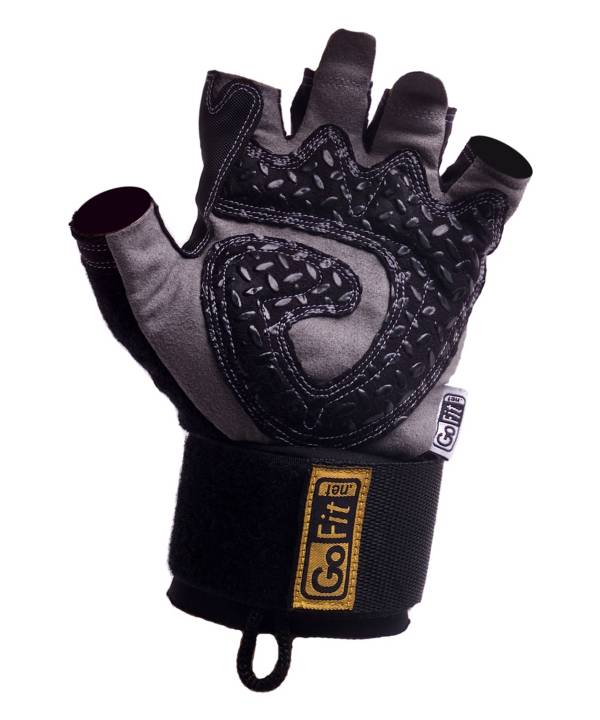 GoFit Diamond-Tac Wrist-Wrap Gloves (Medium)