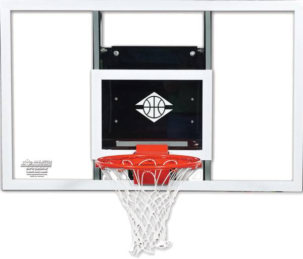 Goalsetter 54” Fixed Height Baseline Glass Blackboard and HD Breakaway Rim product image