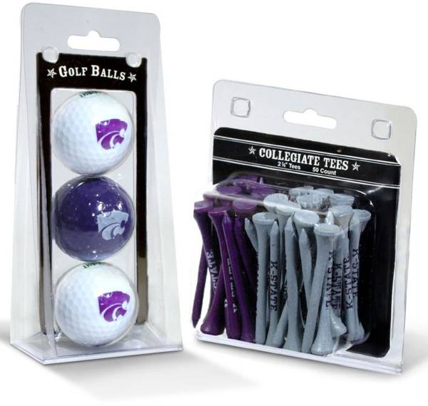 Team Golf Kansas State Cougars Golf Ball and Tee Set