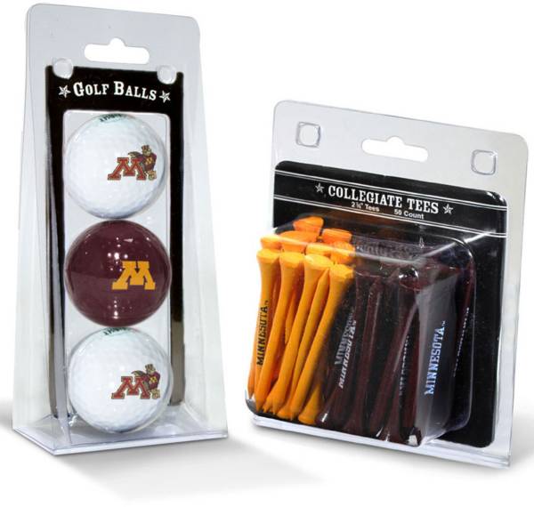 Team Golf Minnesota Golden Gophers Golf Ball and Tee Set