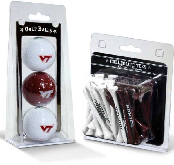 Team Golf Virginia Tech Hokies Golf Ball and Tee Set