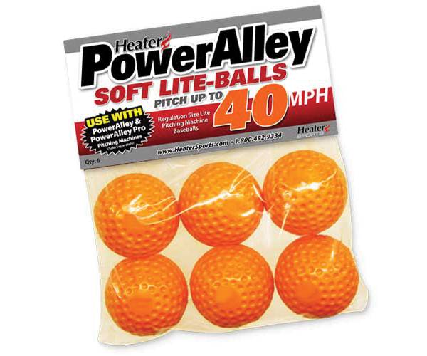 Heater PowerAlley Pitching Machine Soft Lite-Balls - 6 Pack