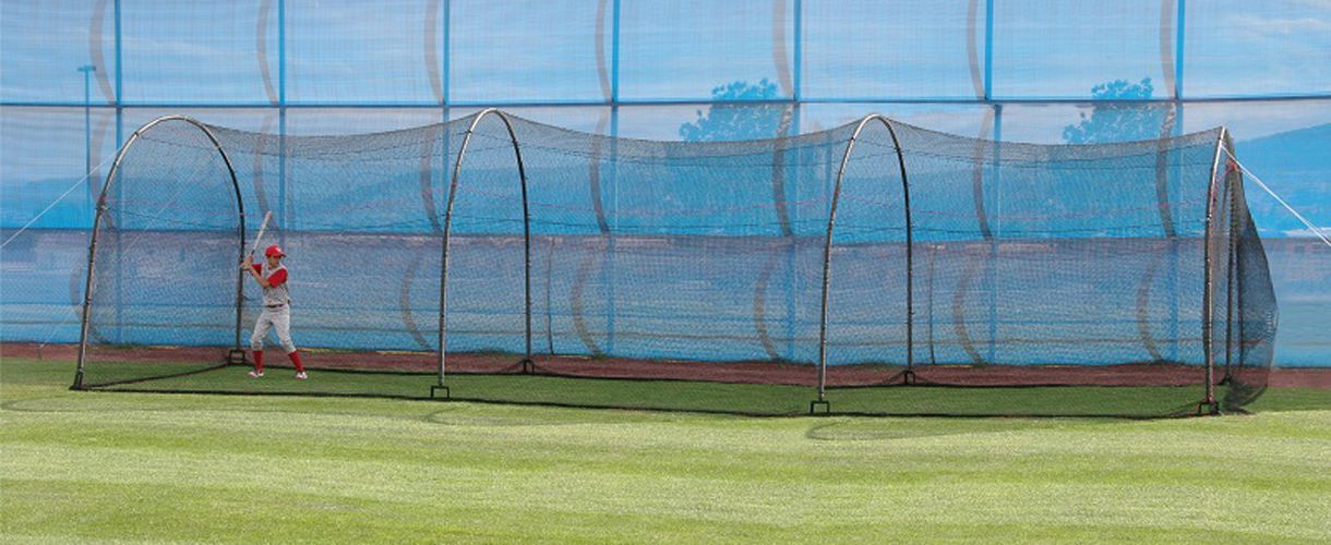 thumbnail interactive-video image 1 of Heater Sports Xtender 48' Home Batting Cage - Perfect For Baseball & Golf 1 of 12