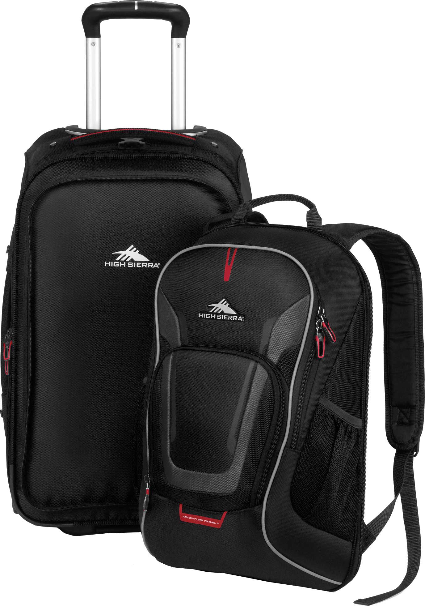 wheeled backpack with removable daypack