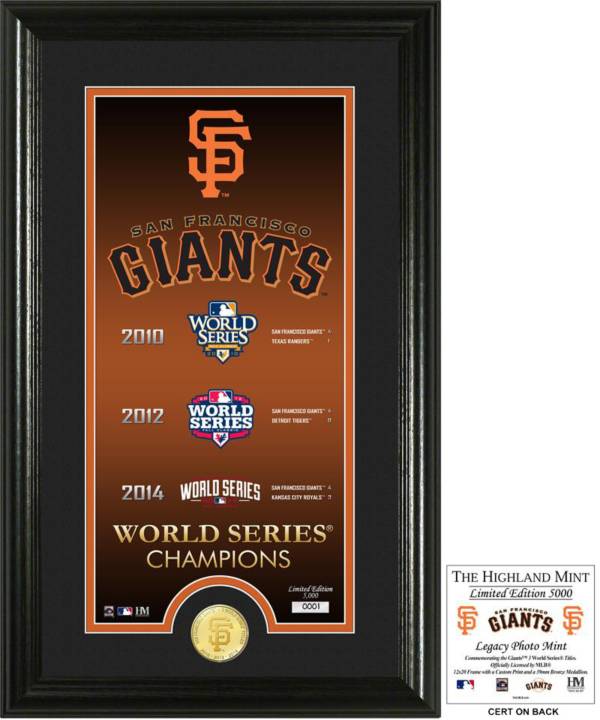 Highland Mint San Francisco Giants 'Legacy' Supreme Bronze Coin Photo Mint product image