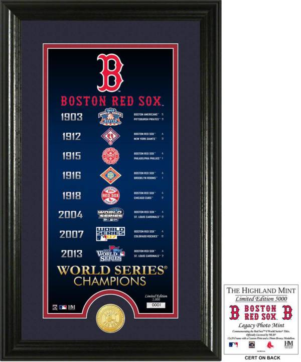 Highland Mint Boston Red Sox Legacy Supreme Bronze Coin Photo Mint