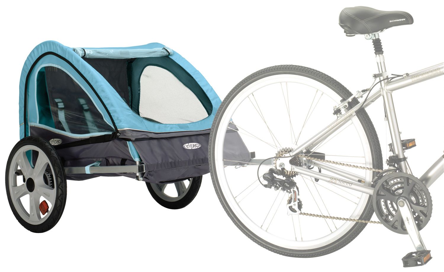 instep double bike trailer