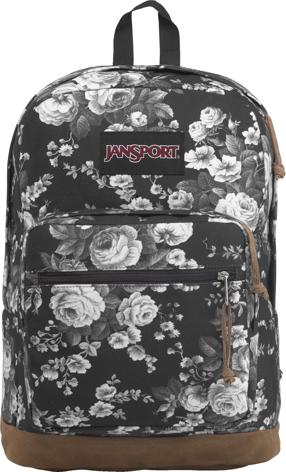 jansport black floral backpack