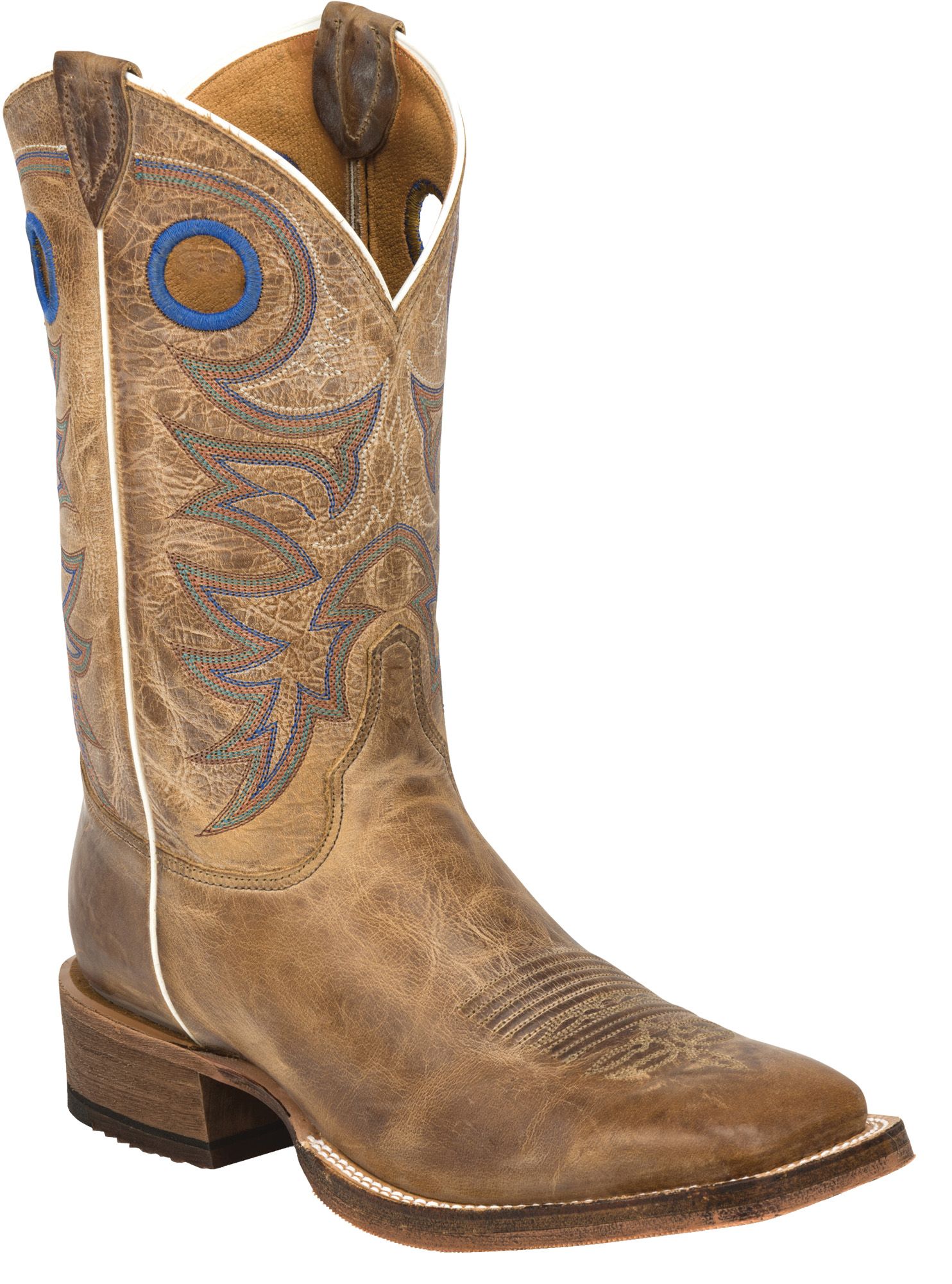 justin bent rail men's chievo square toe western boots