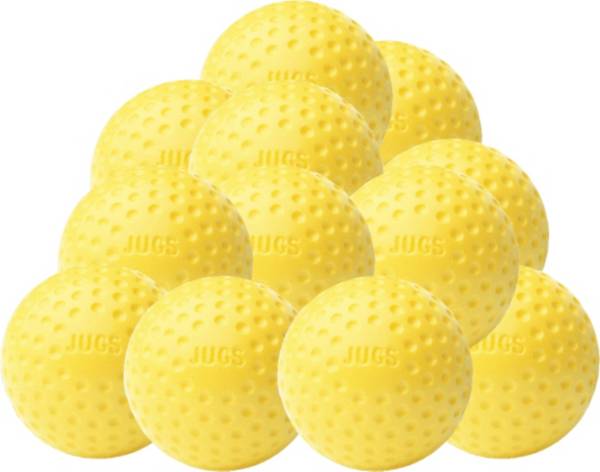 Sting-Free® Dimpled Softballs: Game-Ball™ Yellow - Jugs Sports