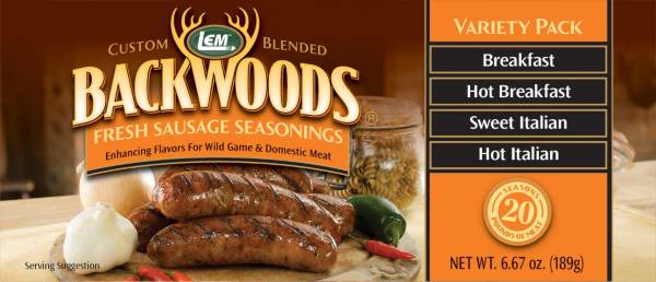 LEM Custom-Blended Backwoods Sausage Seasoning Variety Pack product image