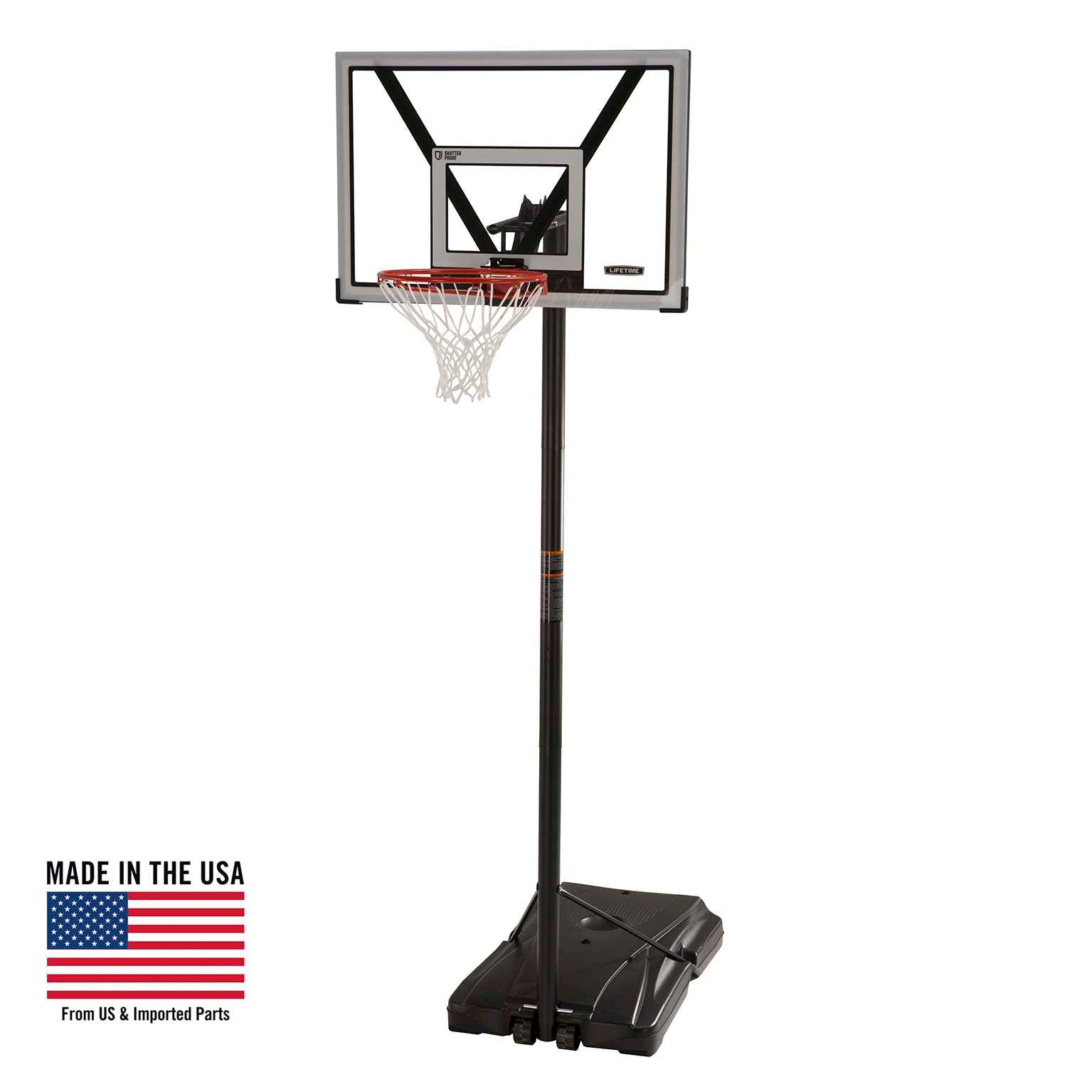 Lifetime 44'' Steel-Framed Portable Basketball Hoop