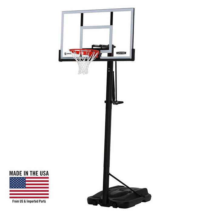 Lifetime Adjustable Portable Basketball Hoop, 44 inch HDPE Plastic Impact®  (90759) 