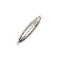 Lead Masters Double Ring Torpedo Saltwater Sinkers, Size 6, Chrome
