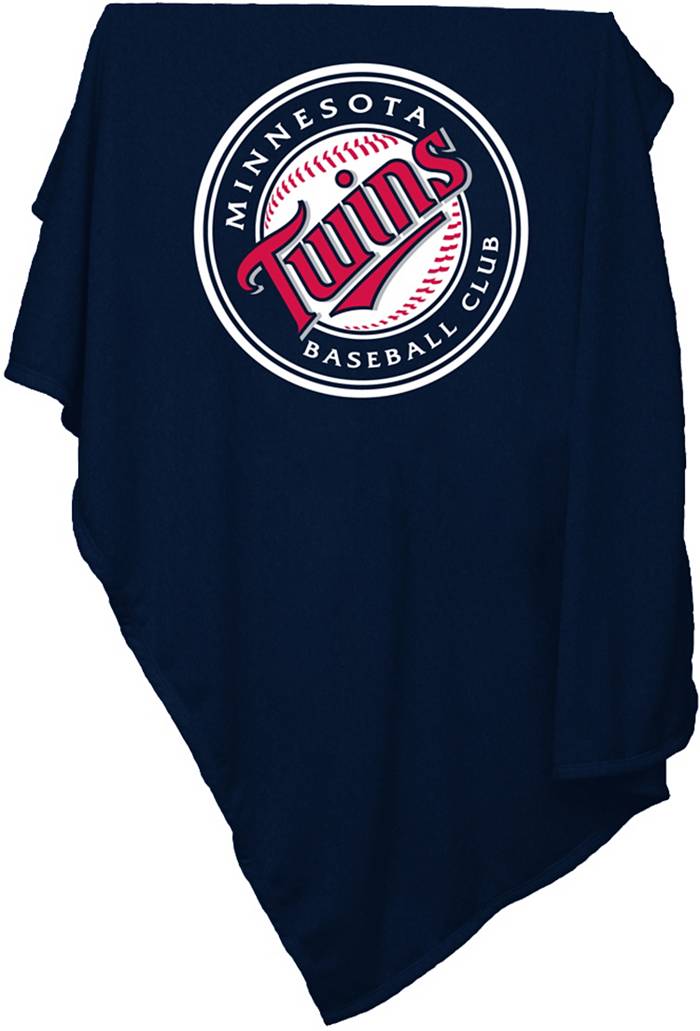 MLB Team Apparel Youth Minnesota Twins Navy Bases Loaded Hooded Long Sleeve  T-Shirt