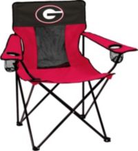 NCAA UConn Huskies Elite Chair With Cup Holders – Heavy-Duty Steel Frame, Adjustable Armrests, Supports 275 Lbs