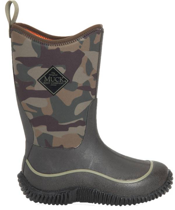 Muck Boots Kids' Hale All-Season Camo Waterproof Rubber Boots