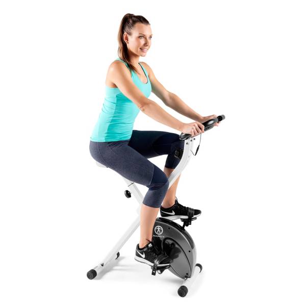 Folding upright hot sale exercise bike