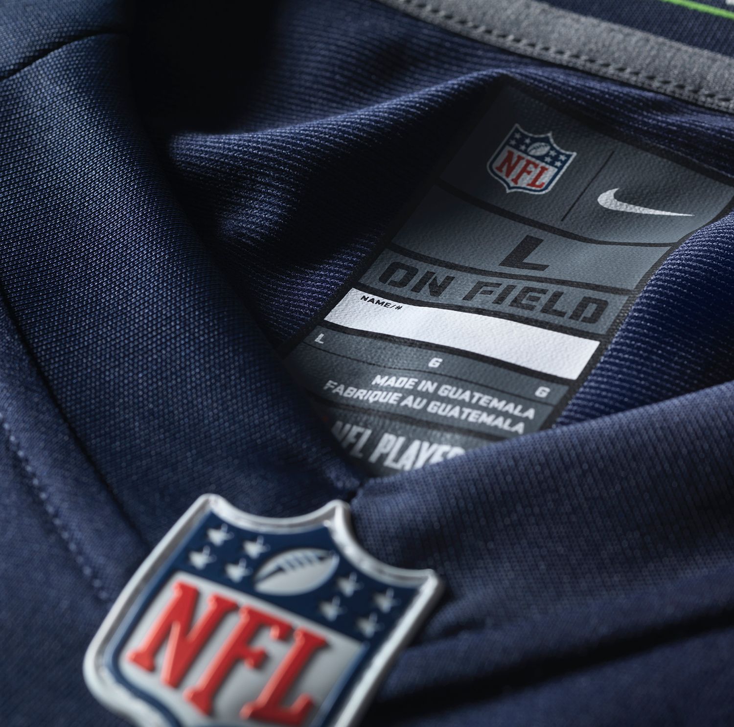 Nike Boys' Seattle Seahawks Russell Wilson #3 Navy Game Jersey product image