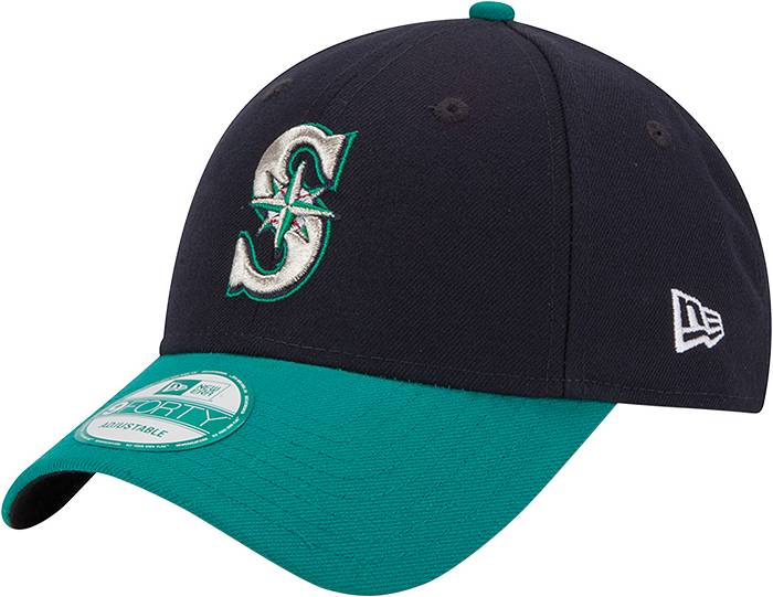 New Era Men's Seattle Mariners 9Forty Navy/Teal Adjustable Hat