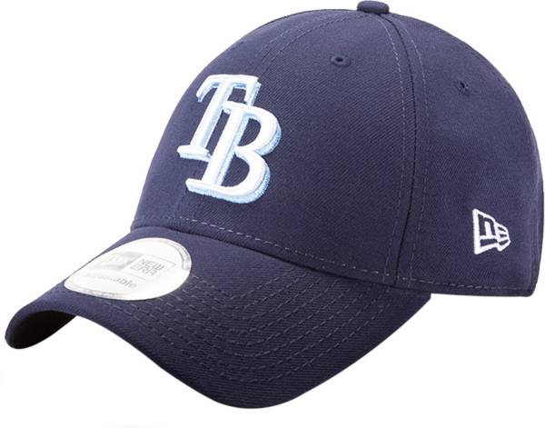 Tampa Bay Rays New Era Stacked A-Frame Trucker 9FORTY Adjustable Hat -  White/Navy