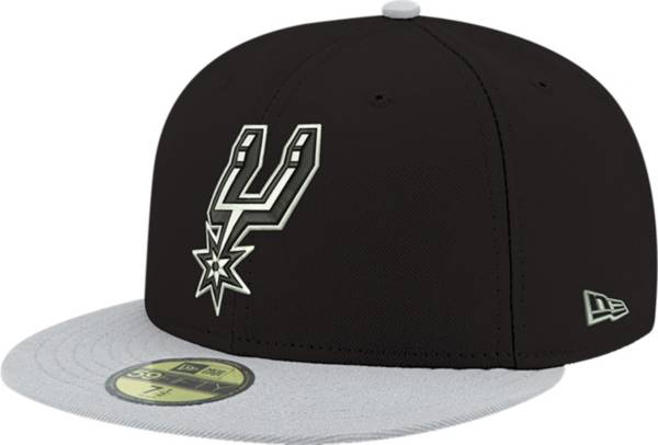 New Era Men's San Antonio Spurs 59Fifty Black/Grey Fitted Hat