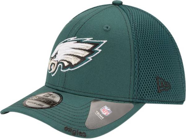 : New Era Authentic Men's Eagles Throwback Historic Green Outline  On Black Neo Philadelphia 39THIRTY Flex Hat Cap (Small/Medium) : Sports &  Outdoors