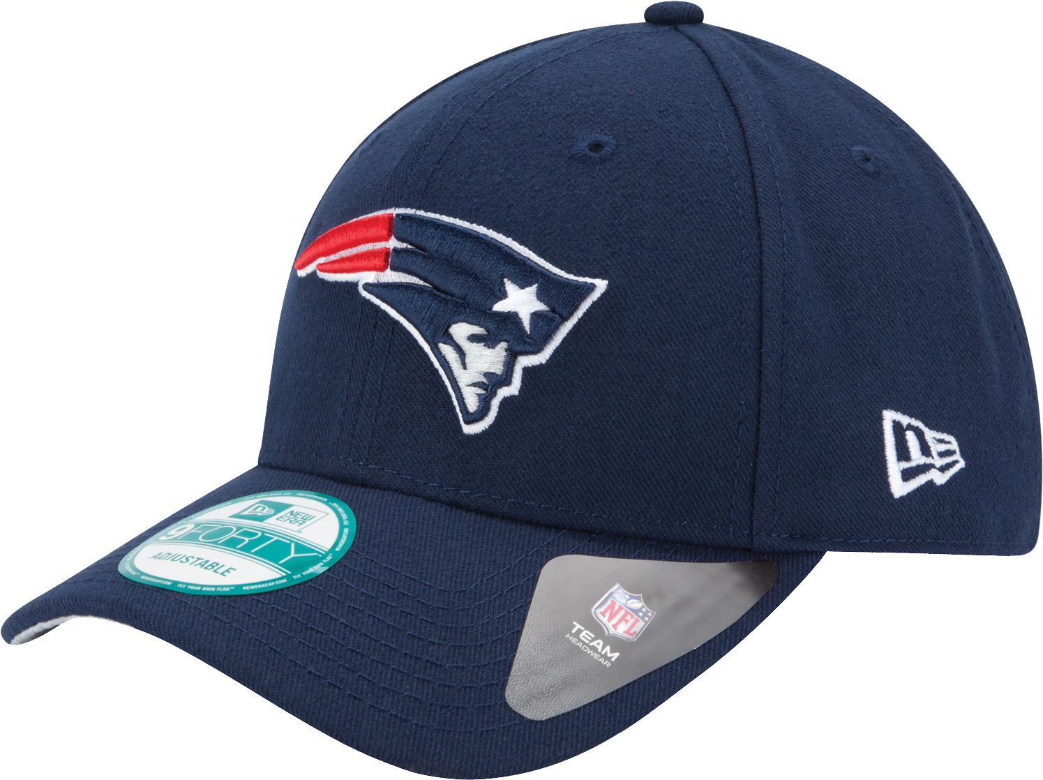 New Era Men's New England Patriots League 9Forty Adjustable Navy Hat |  Dick's Sporting Goods