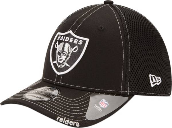 New Era Men's Las Vegas Raiders 39Thirty Neoflex Black Stretch Fit Hat ...