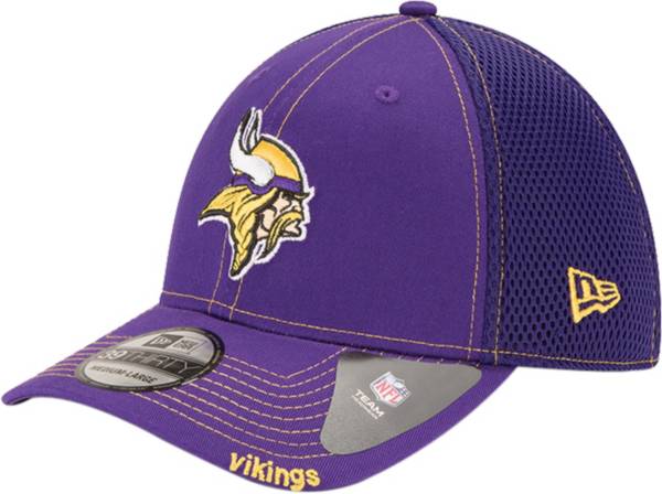 Men's New Era White/Purple Minnesota Vikings 2023 Sideline Adjustable Visor