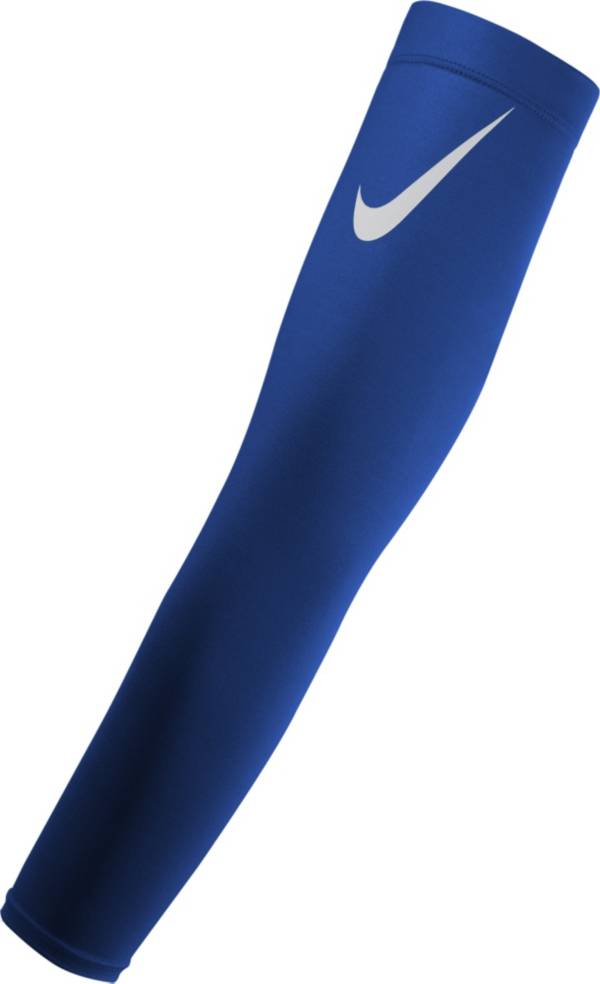 Nike Thermal Arm Sleeves Adult Unisex S/M Royal Blue/Silver